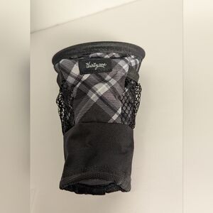 Thirty-One Black and Gray Plaid Cup Organizer for Car